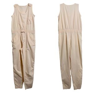 Vintage 90s Jumpsuit Size Medium Peach Pink